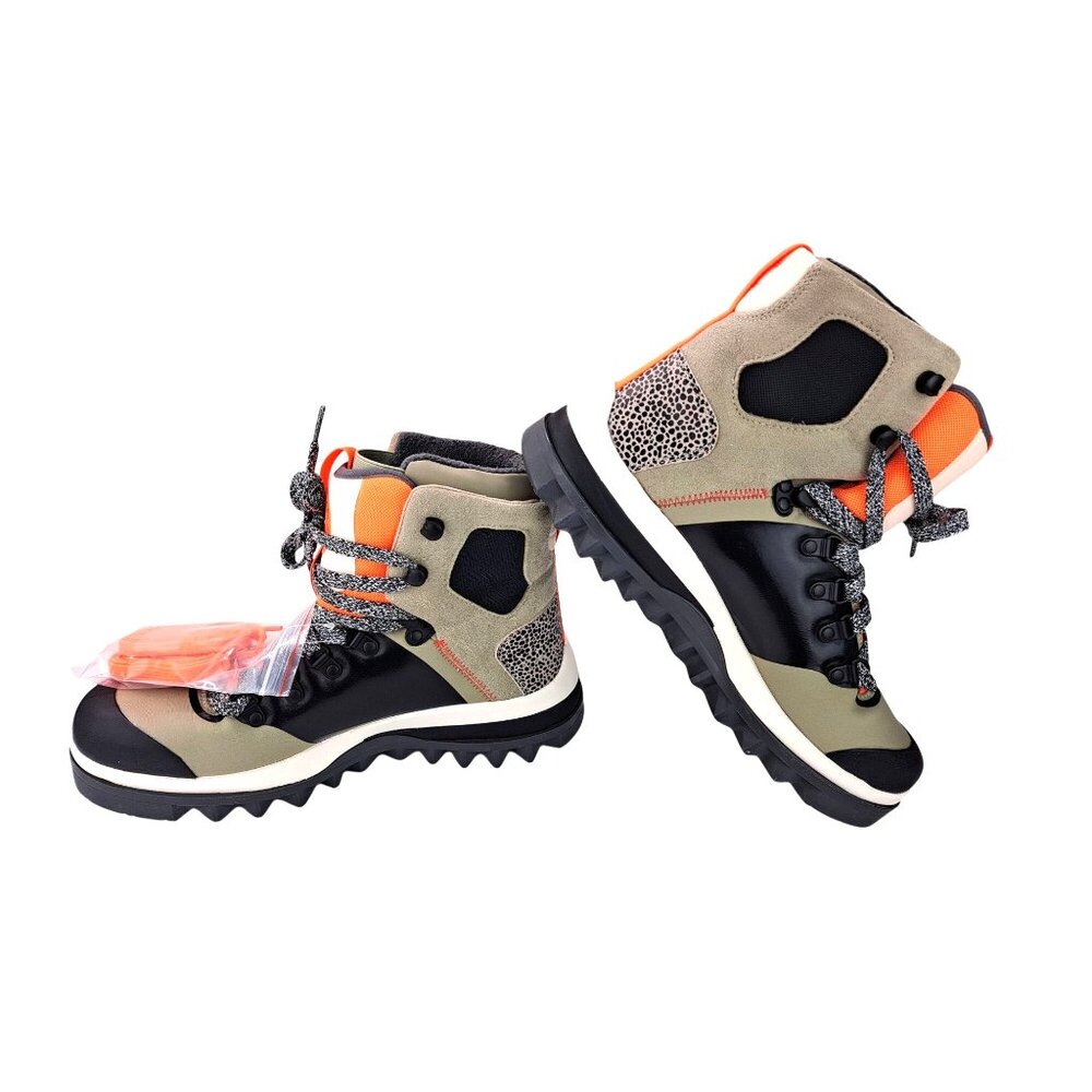 Adidas Stella McCartney Eulampis Hiking Boot Women Size 9 Orange New High Top - Picture 2 of 16